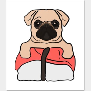 Funny Pug Sushi Posters and Art